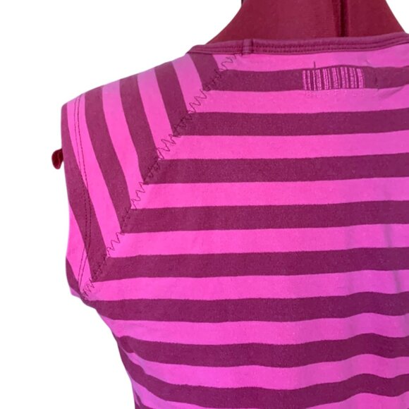 BUFFALO JEANS - Striped Pink Sleeveless Tank Top - Sport - Picture 5 of 8